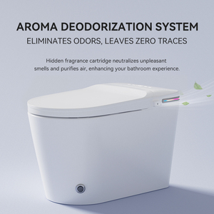 Inodoro Inteligente de Cerámica de Una Pieza con Bidé Integrado y Sistema de Aumento de Presión <span class=keywords><strong>para</strong></span> Baños Residenciales y Comerciales con Baja Presión de Agua - Product Image 1