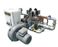 Brûleurs à gaz à flamme double étage en acier inoxydable 220v 230kw industrie gaz linéaire chauffage poudre revêtement brûleur à feu avec ventilateur