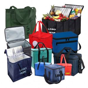 Sac isotherme pliable personnalisé avec impression de logo, sac isotherme souple, boîte isotherme laminée, capacité 6 canettes - Product Image 1