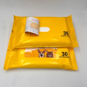 Lenços Higiênicos Biodegradáveis Personalizados <span class=keywords><strong>OEM</strong></span> Sem Álcool para Limpeza Corporal e de Patas de Animais de Estimação - Lenços para Cuidado de Cães - Product Image 4