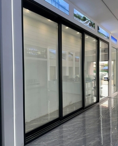 Portes et fenêtres coulissantes modernes en alliage d'aluminium isolées, robustes, double vitrage, <span class=keywords><strong>isolation</strong></span> <span class=keywords><strong>phonique</strong></span> pour cuisine et appartement intérieurs - Product Image 3