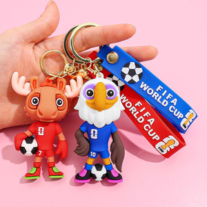 Llavero de Fútbol 2026, Artículos para Fanáticos, Colgante de Mascota de Dibujos Animados, Llavero para <span class=keywords><strong>Coche</strong></span>, Colgante para Bolso, Promoción, Pequeño Regalo al por Mayor, 8CM - Product Image 2