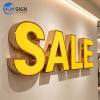 Letras LED Impermeables del Fabricante Original, Letras 3D Personalizadas para Negocios, Letras de Canal con Iluminación Frontal