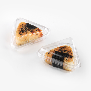 Contenitori per Alimenti in PET Trasparente Personalizzati, Scatole Triangolari per Onigiri - Product Image 2