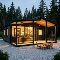 Casa Contenedor Plegable Prefabricada de Acero de 20, 30 y 40 Pies, Lista para Enviar, Económica, Expandible, Móvil y Modular