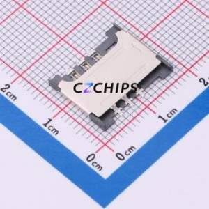 SIM-302A SIM Card Connector SMD Connector Plug-In Type Mini SIM Card Card Holder 1.5mm - Product Image 1