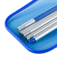 Outils et accessoires de nettoyage de piscine : Épuisette à feuilles peu profonde avec 5 sections et perches télescopiques amovibles de 48 pouces