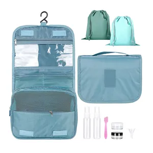 फांसी प्रसाधन बैग धोने बैग यात्रा बोतल मेकअप और धोने के लिए सामान के साथ पुरुषों और महिलाओं के लिए यात्रा या दैनिक उपयोग