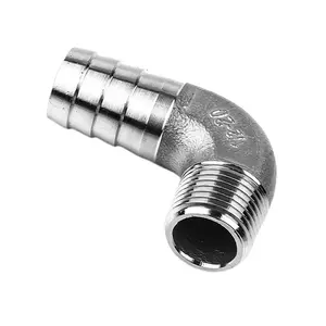 Réduction du fil intérieur coude BSPT NPT tube en acier inoxydable coulé bas prix différents types raccords de fontaine de refroidissement par eau de haute qualité