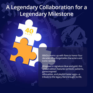 Control Inalámbrico 8BitDo <span class=keywords><strong>Ultimate</strong></span> de 3 Modos para <span class=keywords><strong>Xbox</strong></span>, Edición Especial 40 Aniversario, Compatible con <span class=keywords><strong>Xbox</strong></span> One, iOS, PC y Android - Product Image 3