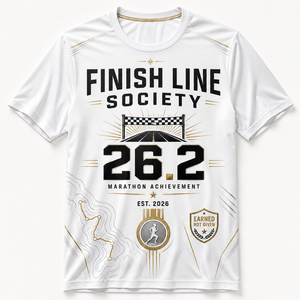 Camiseta Conmemorativa de Manga Corta para Hombre, Club de Running Rítmico Urbano, 100% Poliéster, Ropa Deportiva de Estilo Urbano - Product Image 1