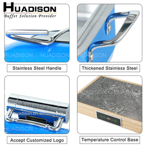 Huadison Arabe Buffet Équipement Électrique Chaffing Plats Buffet <span class=keywords><strong>Traiteur</strong></span> En Acier Inoxydable Chafing Dish Buffet Ensemble - Product Image 5