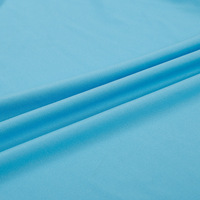 Tissu Super Poly en polyester tricoté orange DTY de haute qualité, brossé d'un côté, pour survêtements
