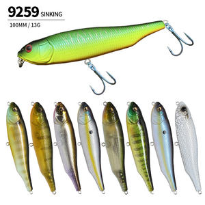 Leurre FUN Bionic en acier inoxydable, appât coulant <span class=keywords><strong>de</strong></span> 100 mm/13 g, longue portée, pêche en <span class=keywords><strong>mer</strong></span>, crayon avec hameçons, bar, <span class=keywords><strong>poisson</strong></span> mandarin - Product Image 1