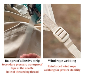 オックスフォード420Dインフレータブルテント 7.5平方メートル 5～6人用 ワンベッドルーム クイックオープン 防水 ポータブル アウトドア - Product Image 5