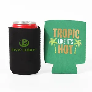 New Outdoor Promotional insulated Neoprene Stubby Cooler Sublimation Beer Bottle Sleeves with Full Color Printing