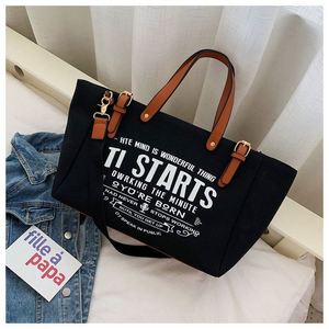 2024 Tote Bag Personnalis Cotton Canvas Tote Bag With Leather Handle High Quality 16Oz Customized Shopping for Women - Product Image 5
