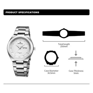 Drioshipping Top Brand Luxury Classic Men Watch Quartz Male <b>Clock</b> <b>Silver</b> Gold Stainless Steel Man Wristwatch Reloj - Product Image 6