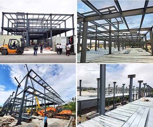 Trung Quốc Đúc Sẵn Xây Dựng Ánh Sáng Trọng Lượng Đa Tầng Kết Cấu Thép Chuyên Nghiệp Nhà Kho Hội Thảo Xây Dựng Cho Gà Trang Trại - Product Image 3