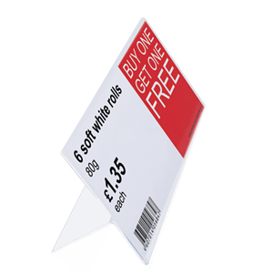 Free Sample Free Design Advertising PP PVC <b>Shelf</b> Talker Holders - Product Image 4