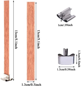 Mèches <span class=keywords><strong>de</strong></span> <span class=keywords><strong>bougie</strong></span> à prix d'usine / Mèches en bois / Mèches en bois <span class=keywords><strong>de</strong></span> qualité supérieure, 100% matériau bois écologique - Product Image 2