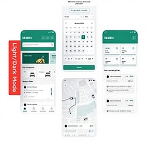 แอปจองแท็กซี่สำหรับผู้โดยสารและคนขับรถ พร้อมระบบติดตาม GPS แบบเรียลไทม์ การจัดการค่าโดยสาร และการจัดการการเดินทาง - Product Image 1