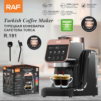 Cafetera Turca RAF R.191 de 1000 ml con Función de Espuma de Leche, Antigoteo y Fácil Limpieza para Preparar Bebidas Diarias