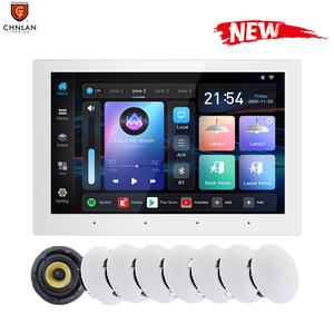 Host Musicale di Sottofondo Android 11 a 4 Zone 4+32G Amplificatore da Parete Riproduzione Musicale Separata 8*30W Dispositivi Smart Home DHNL Airplay 10 Pollici - Product Image 1