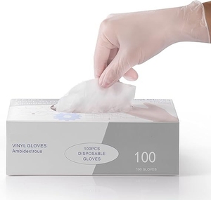 <span class=keywords><strong>Precio</strong></span> de pedido a granel Caja de guantes de vinilo no estéril Guantes de vinilo desechables Sin polvo Grado alimenticio 100 piezas por caja para procesamiento de alimentos - Product Image 1