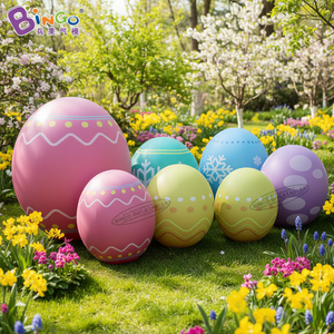 Œuf gonflable publicitaire en PVC, <span class=keywords><strong>lapin</strong></span> géant gonflable à LED, œufs de Pâques gonflables personnalisés pour la décoration de fêtes - Product Image 3