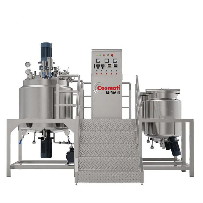 Emulsifier mixing tank for cosmetic cream ultrasound gel making machine vacuum cream emulsifying mixer