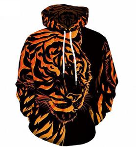 Hot 3D Wolf Printed felpe con cappuccio per uomo nuovo stile Animal print felpa con cappuccio moda uomo Harajuku divertente Pullover Oversize S-4XL - Product Image 4