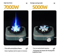 Réchaud à gaz portable, type split, haute puissance, au butane, pour le camping et la cuisine en plein air, pour 3 à 5 personnes