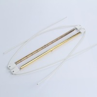 Tube chauffant infrarouge en quartz à longueur d'onde variable, formes tubulaires variées, personnalisé pour le durcissement de la peinture automobile, le traitement du plastique et le séchage