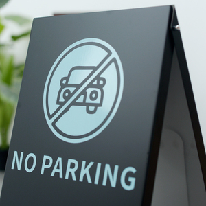 Gạ gẫm khách hàng tại cửa có thể gập lại sàn biển báo cửa hàng tùy chỉnh thiết kế kim loại khung dấu hiệu cửa hàng đồ nội thất hiển thị đứng - Product Image 4