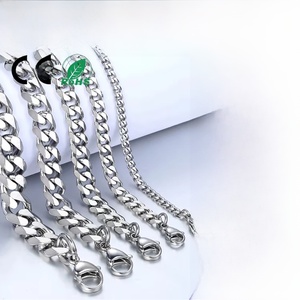 Bracelet chaîne <span class=keywords><strong>gourmette</strong></span> tendance hip-hop en acier inoxydable doré et argenté, inaltérable, pour hommes et femmes, 3 mm et 5 mm, bijoux de mode transfrontaliers - Product Image 5