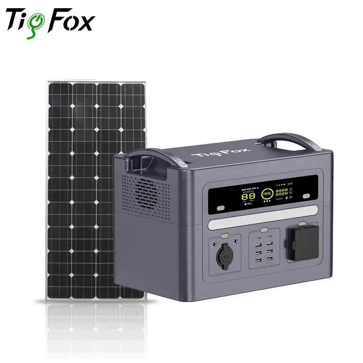 Tig Fox 110V generatore solare della banca della batteria 220v portatile 1000W, fonte di alimentazione portatile della centrale elettrica per il campeggio all'aperto