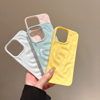 Convient à l'iPhone 16 Pro Max étui de téléphone avec texture météore 3D et motif de rides étui de protection de téléphone haut de gamme