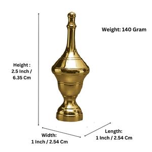 Diya Tradicional de Latón Dorado para Sala de Pooja y Decoración Festiva de Diwali, Kalash de Latón, Artículo Ritual Indio Versátil y Decoración para el Hogar - Product Image 3