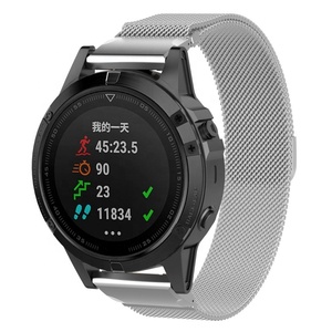 Nuovo cinturino di lusso milanese magnetico regolabile, comodo e a montaggio rapido per Garmin Fenix 7 6/6X/5x 5S Plus - Product Image 4
