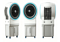 Climatiseur d'air froid + Tech-Sense + Télécommande + Autonome + 3 vitesses + Écologique + Économie d'énergie + Plastique pour garage
