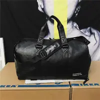 Waterproof PU Leather Travel Duffle Bag with Custom Logo