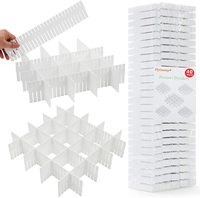 Organiseur de tiroirs réglable en plastique avec séparateurs détachables, style coréen, pour chambre ou cuisine