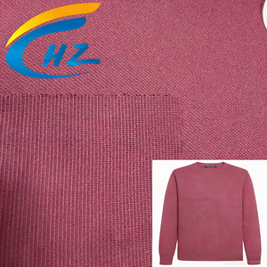 Tissu tricoté côtelé 1*1 Poly/<span class=keywords><strong>Sp</strong></span> Rib pour gilets, vestes, manteaux, robes et t-shirts pour femmes/hommes - Product Image 1