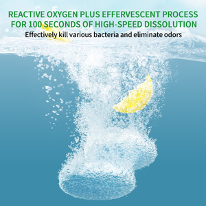 Chất Lượng Cao OEM Viên Sủi <span class=keywords><strong>Tablet</strong></span> Đã Được Phê Duyệt Cá Nhân Hàng Ngày Hàm Răng Giả Sạch Hơn Chất Làm Trắng Tươi Bạc Hà Hương Vị Tự Nhiên Thành Phần 90 - Product Image 2