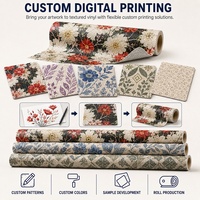 Tissu en vinyle PVC Lichi imprimé numériquement sur mesure, simili cuir de designer, feuilles ou rouleaux de tissu en cuir synthétique PVC