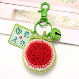 Wool Crochet Eco-friendly Carabiner Fruit Pendant Keychain Creative Beautiful Meaning Gift Souvenir Wedding Candy Box Accessory - Product Image 3