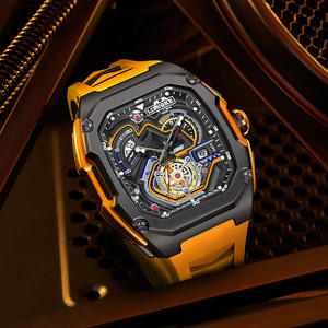 超高級機械式ムーブメント搭載レーシングウォッチ メンズ 防水3BAR アナログ文字盤 合金シリコン スポーツスタイル 45mm <span class=keywords><strong>2026</strong></span>年3月展示会 - Product Image 2