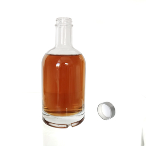 Botella de whisky con tapa de tornillo, botella de vidrio de pedernal de 375ml y 12,7 oz - Product Image 4