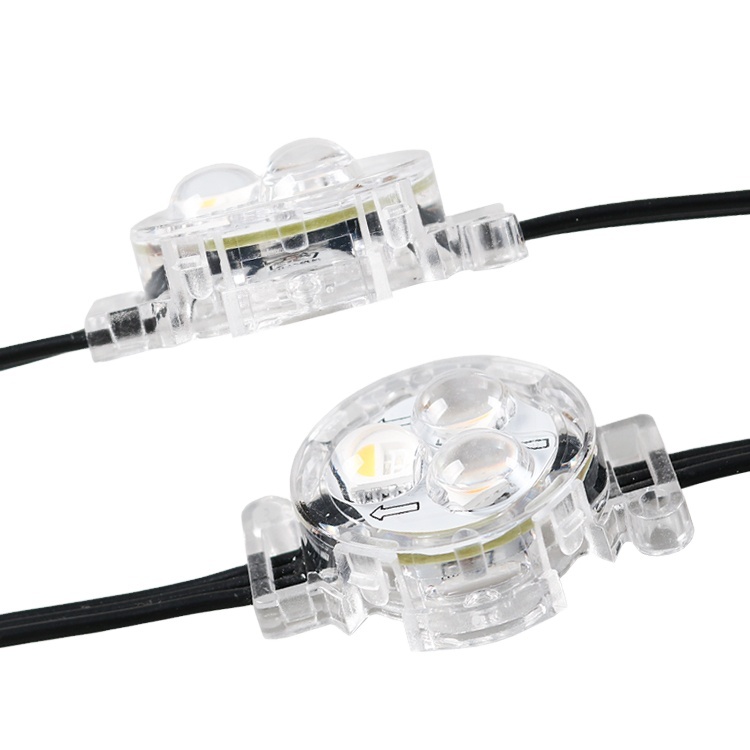 IP68 Smart RGB LED Pixel Christmas Lights DC12V WS2811 Changeable Colors Theme Parks Decorative Lighting